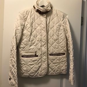 Ralph Lauren Cream Quilted Barn Jacket
